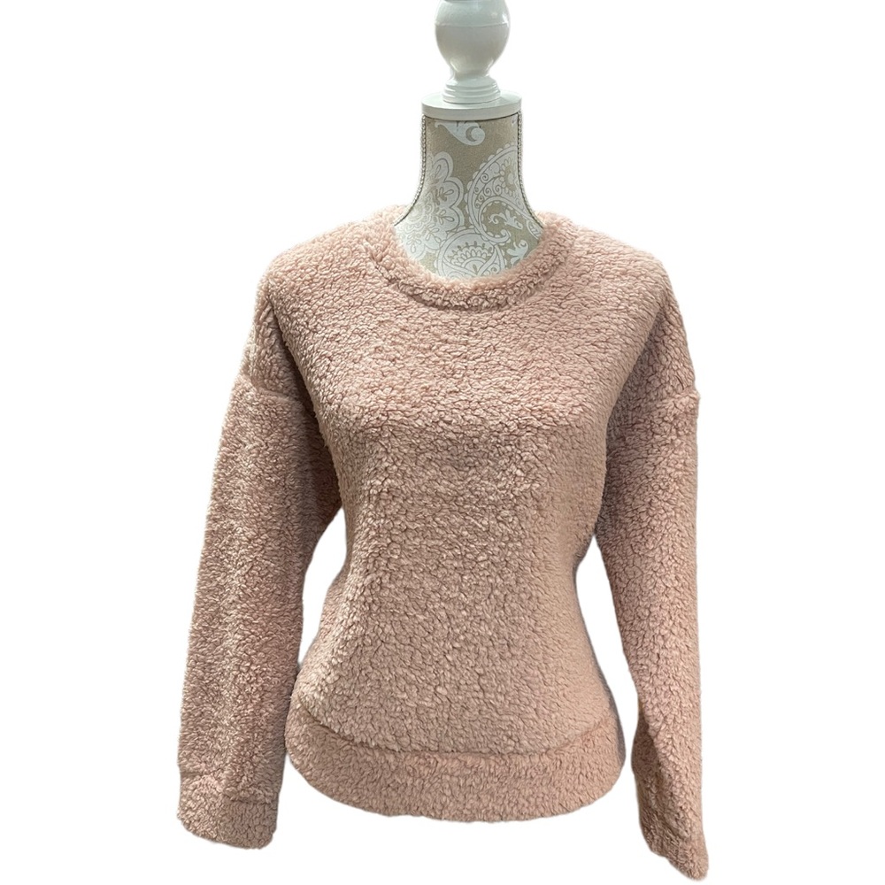 THREAD & SUPPLY Wubby Fleece Pullover Cozy Comfy Blush Womens Size Medium